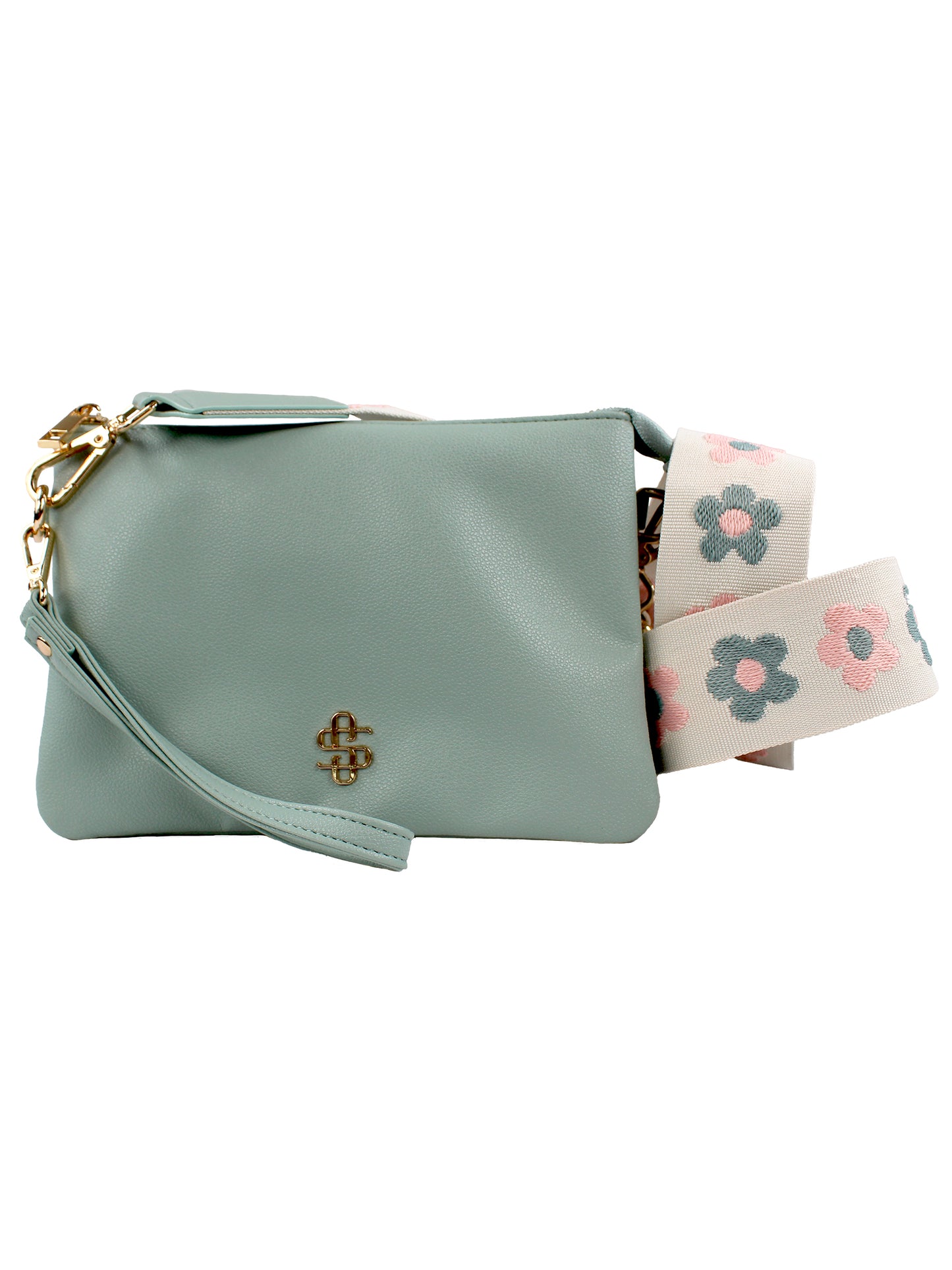 Leather Crossbody Wallet Bag