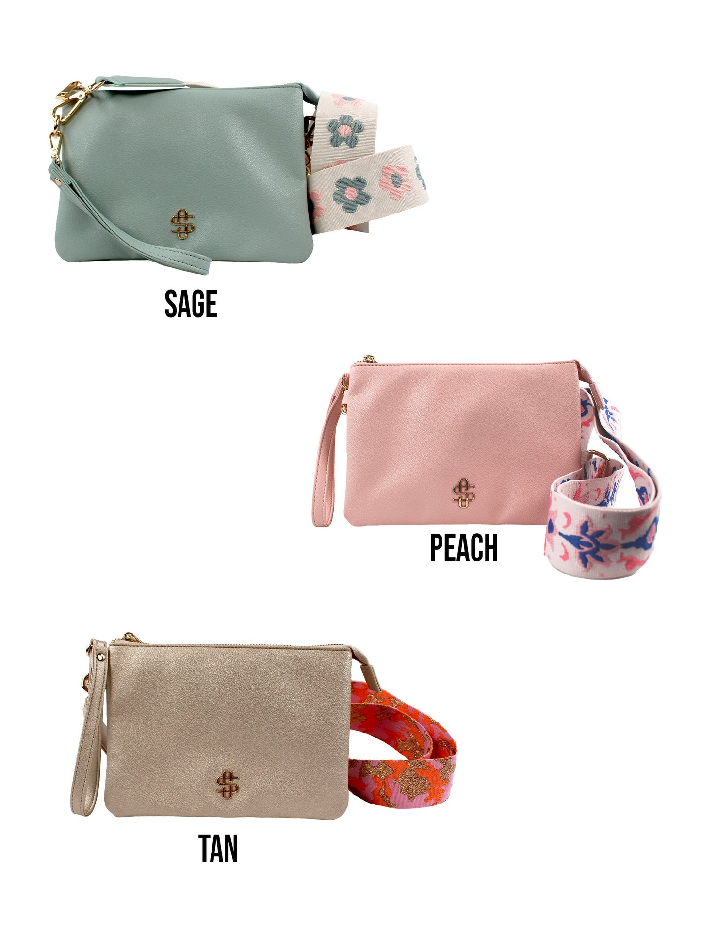 Leather Crossbody Wallet Bag