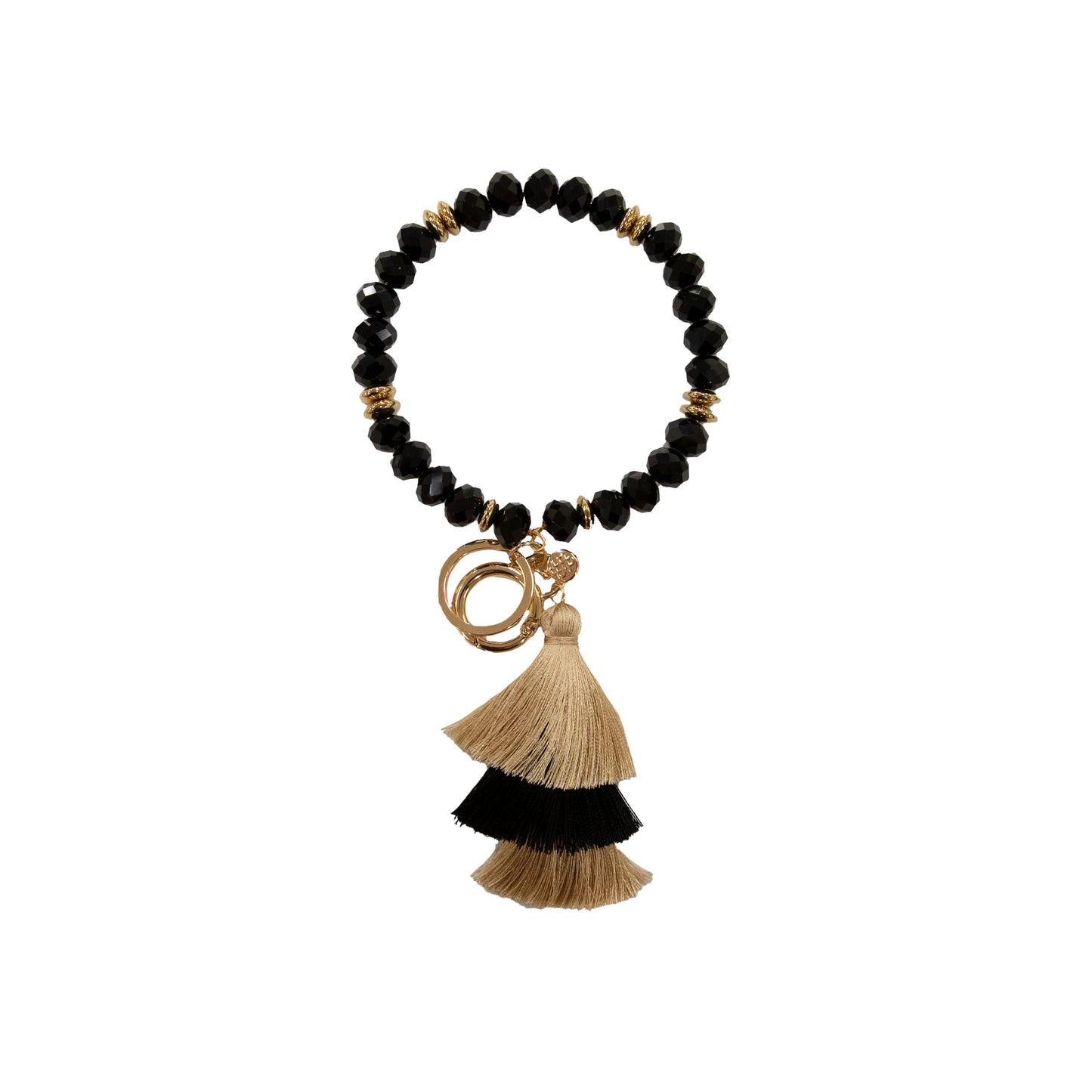 Crystal Bangle Bead Keychains