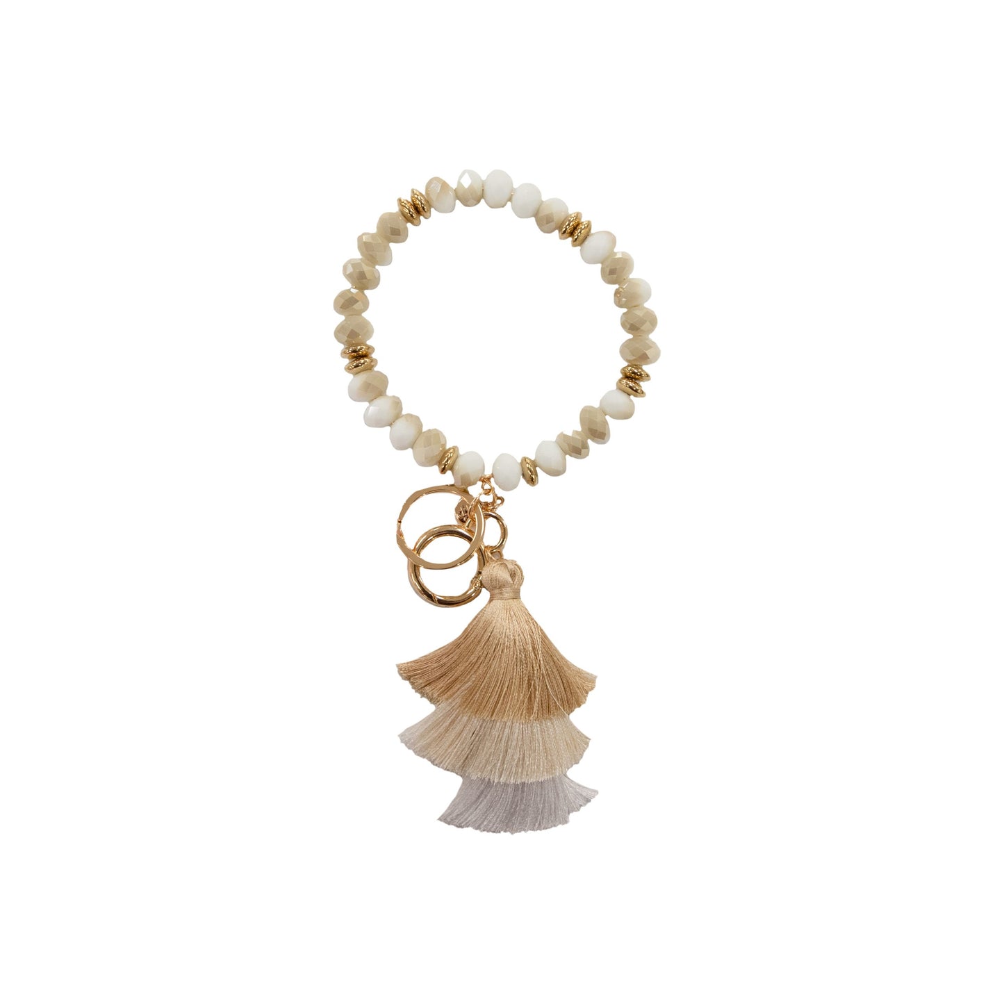 Crystal Bangle Bead Keychains