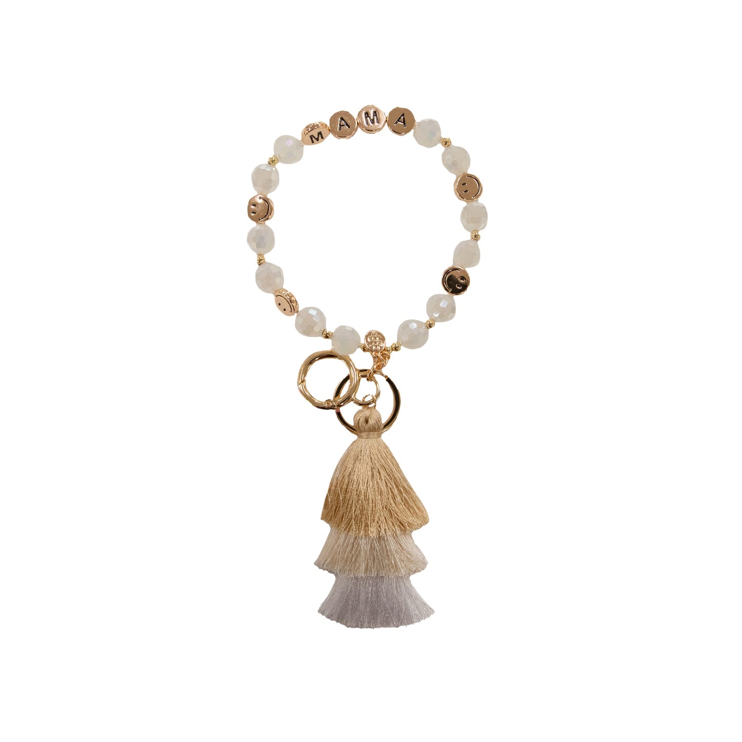 Crystal Bangle Bead Keychains