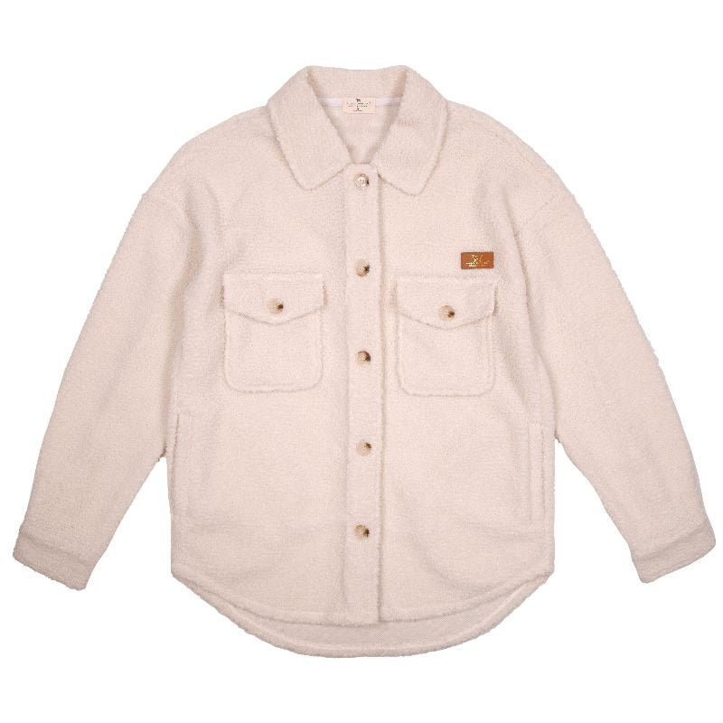 Fuzzy Shacket - Cream