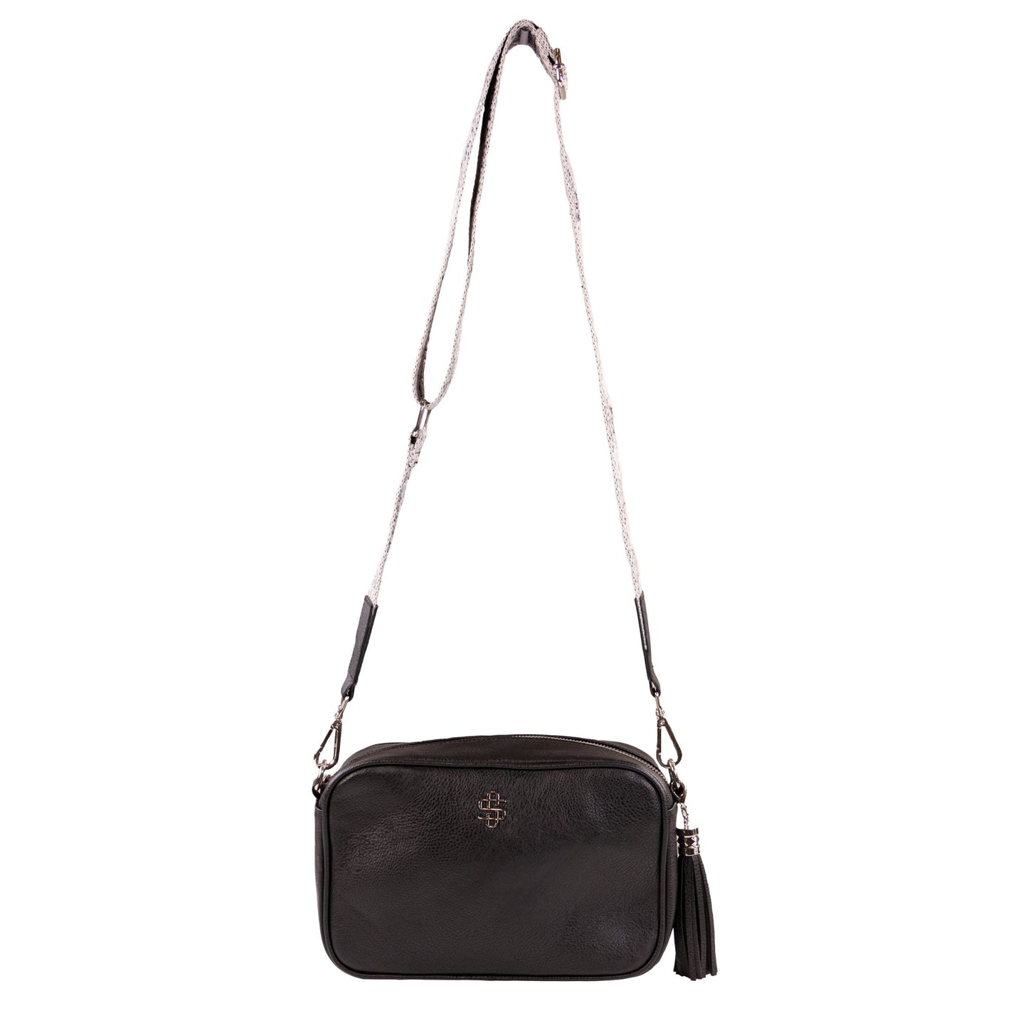 Leather Crossbody - Black