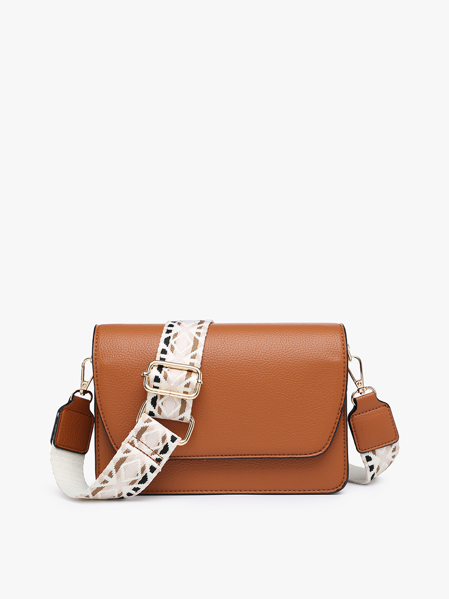 M2278 Noah Flapover Crossbody w/ Guitar Strap: Seafoam