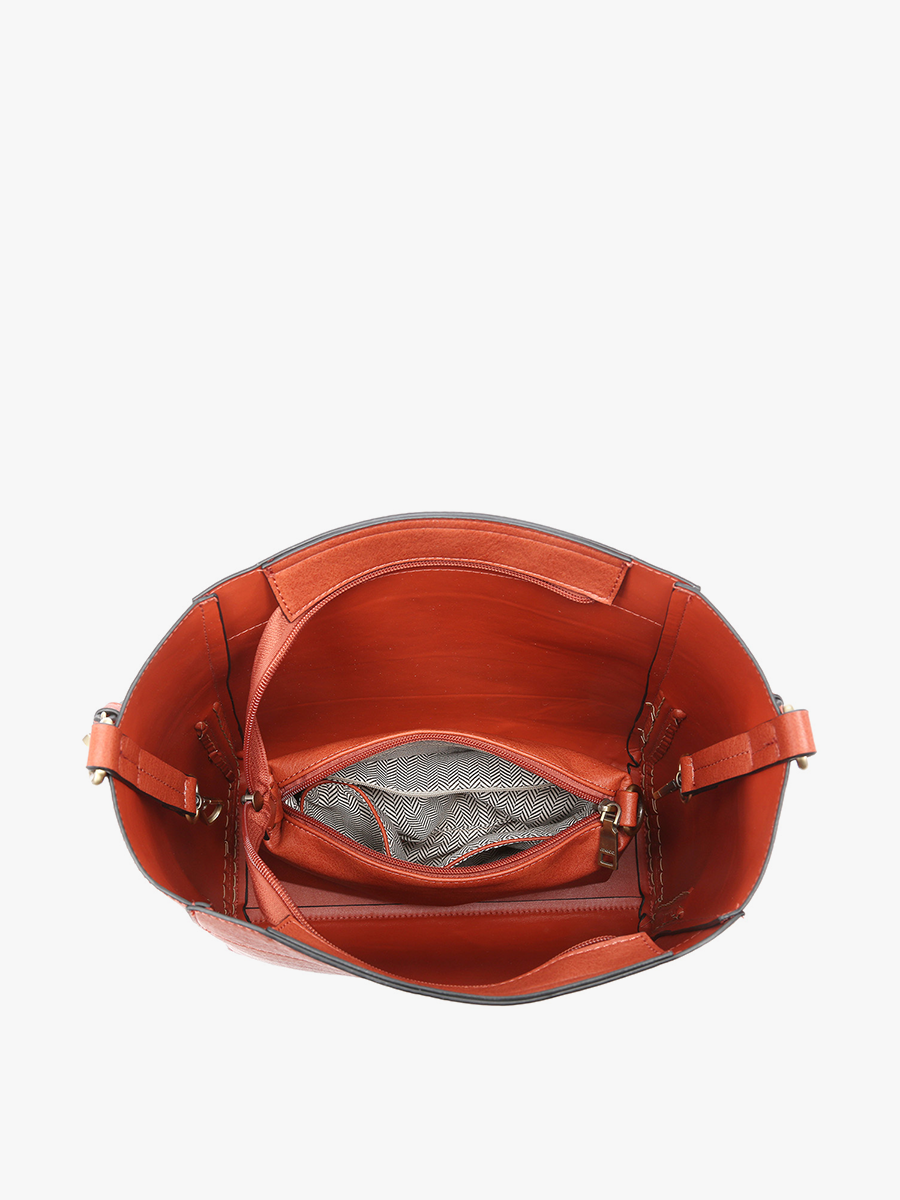 M2070 Penny 2-in-1 Bucket Bag w/ Guitar Strap: Melon