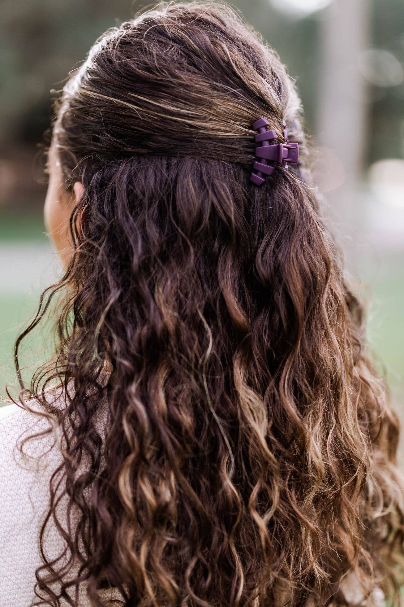 Classic Burgundy Bliss Tiny Hair Clip