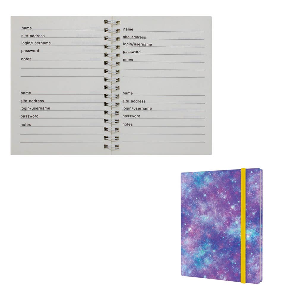 Stocking Stuffers Password + Username Log Book | Celestial