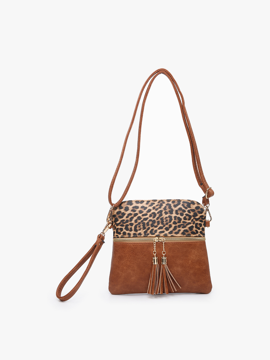 M1785 Tara Double Zip Crossbody/Wristlet: Penny