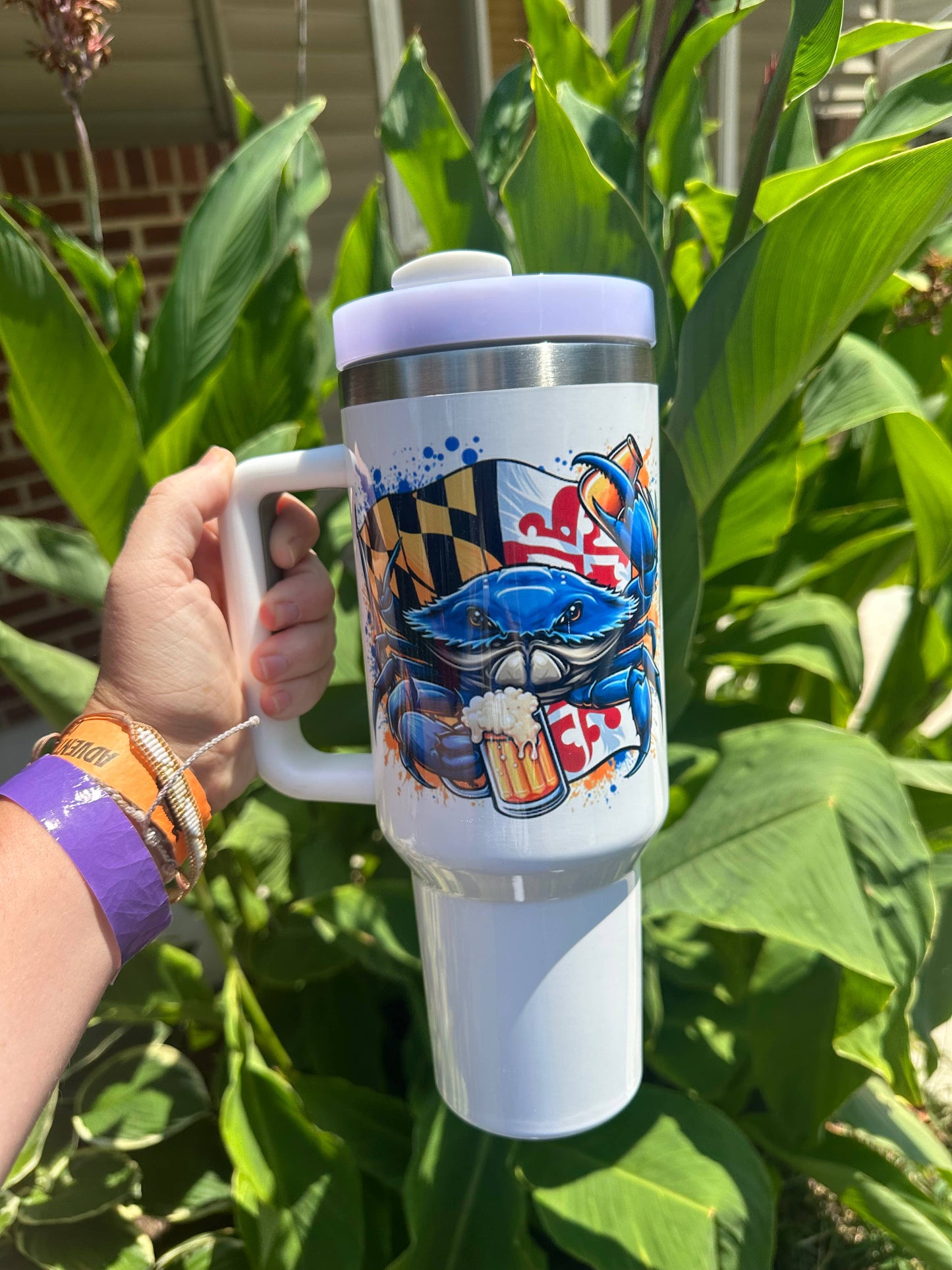 Maryland Crab & Flag Tumbler, 40oz,