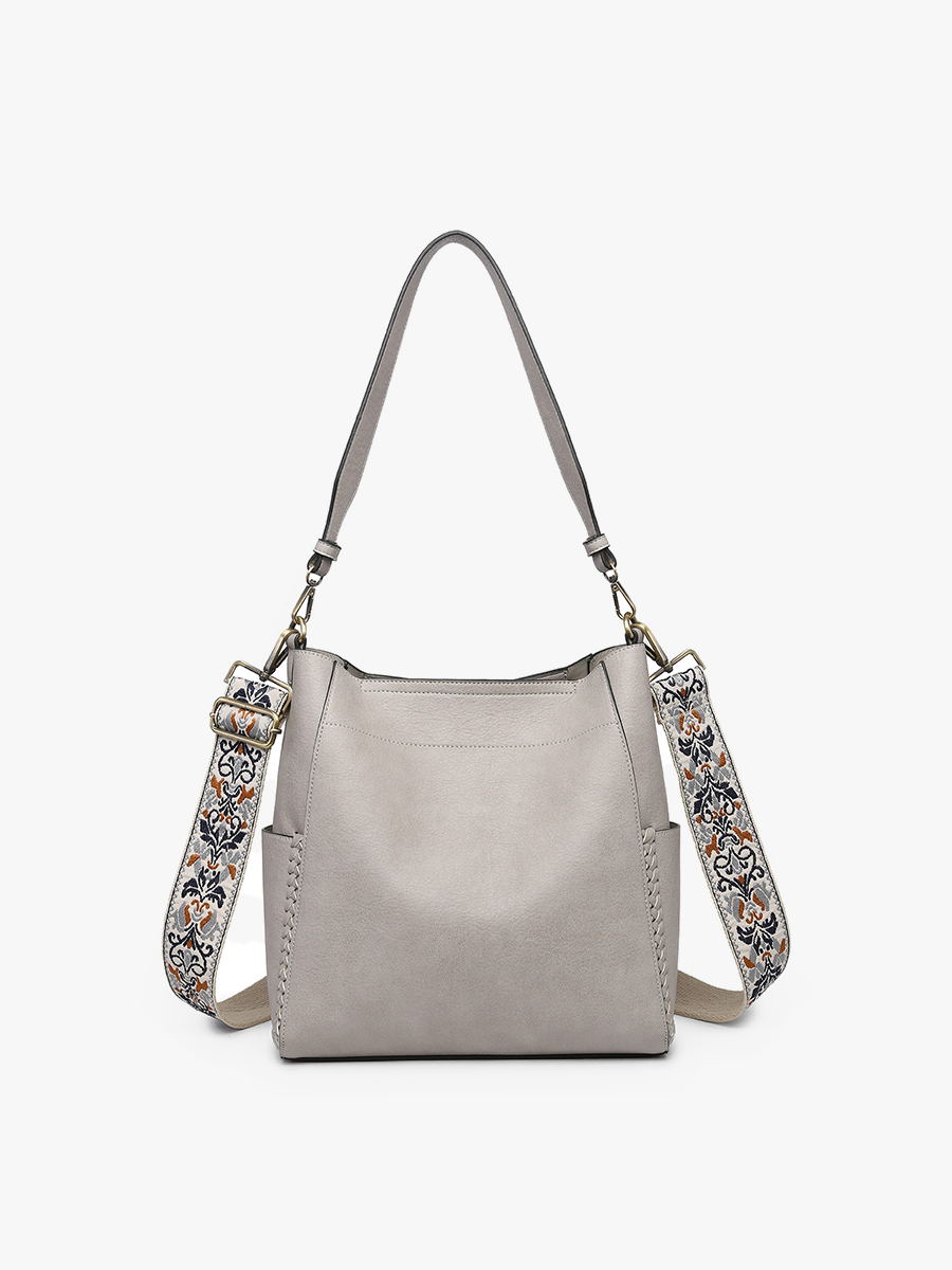 M2070 Penny 2-in-1 Bucket Bag w/ Guitar Strap: Melon