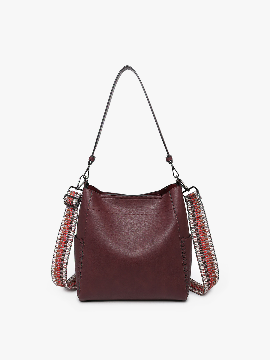 M2070 Penny 2-in-1 Bucket Bag w/ Guitar Strap: Melon