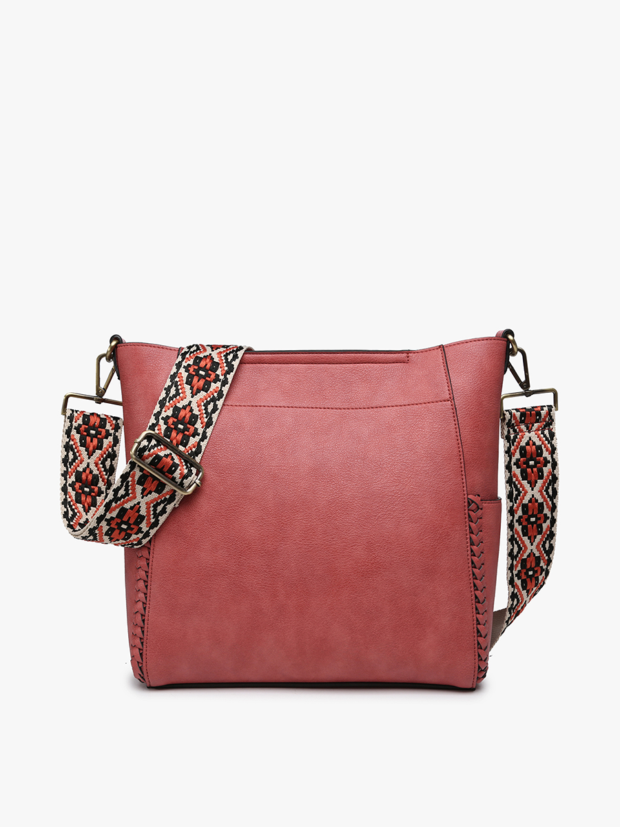 M2070 Penny 2-in-1 Bucket Bag w/ Guitar Strap: Melon