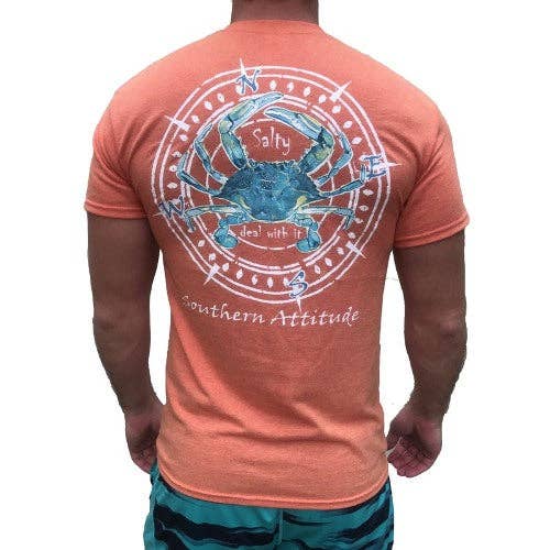 Salty Deal With It Crab Shirt-Sunset Color