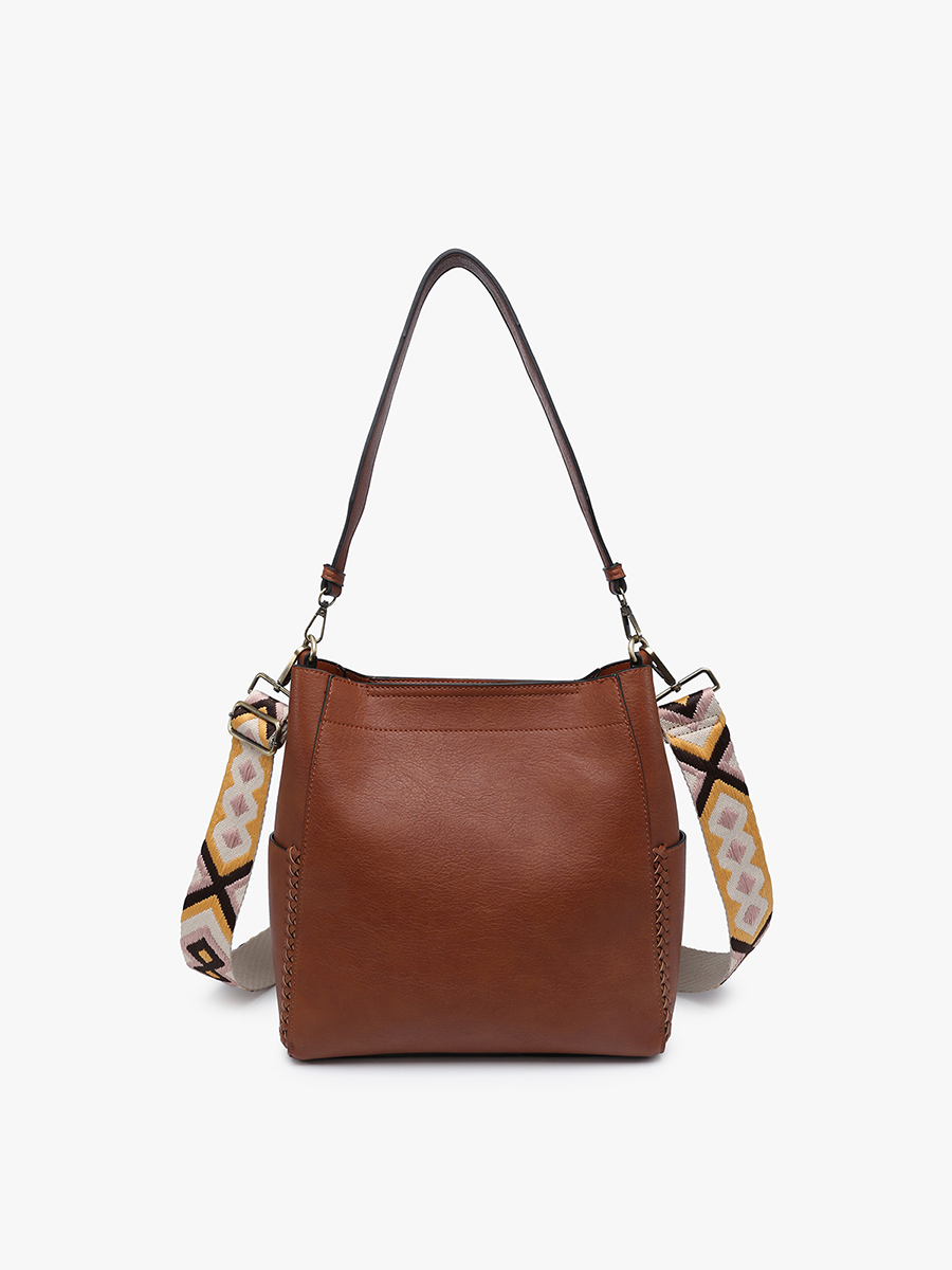 M2070 Penny 2-in-1 Bucket Bag w/ Guitar Strap: Melon