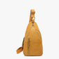 M2342 Nikki Dual Compartment Sling Pack Bag: Rust