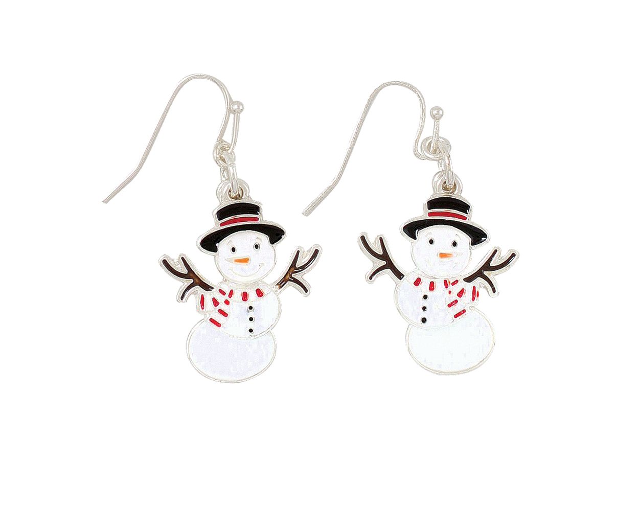 Moveable Snowmen Earrings