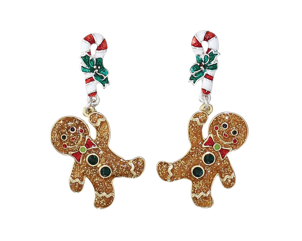 Lovable Gingerbread Men Earrings