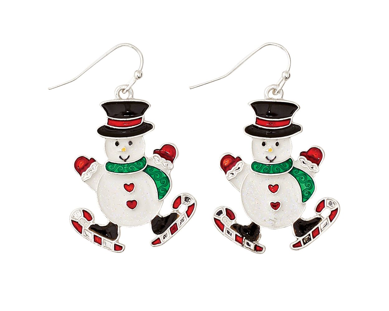 Skating Snowmen Earrings