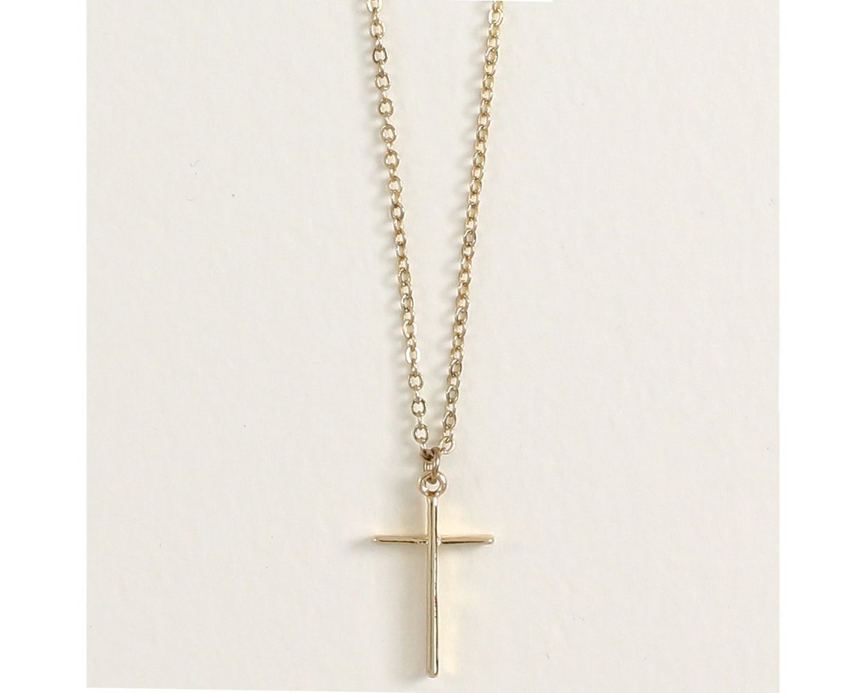 Classic Gold Cross Necklace