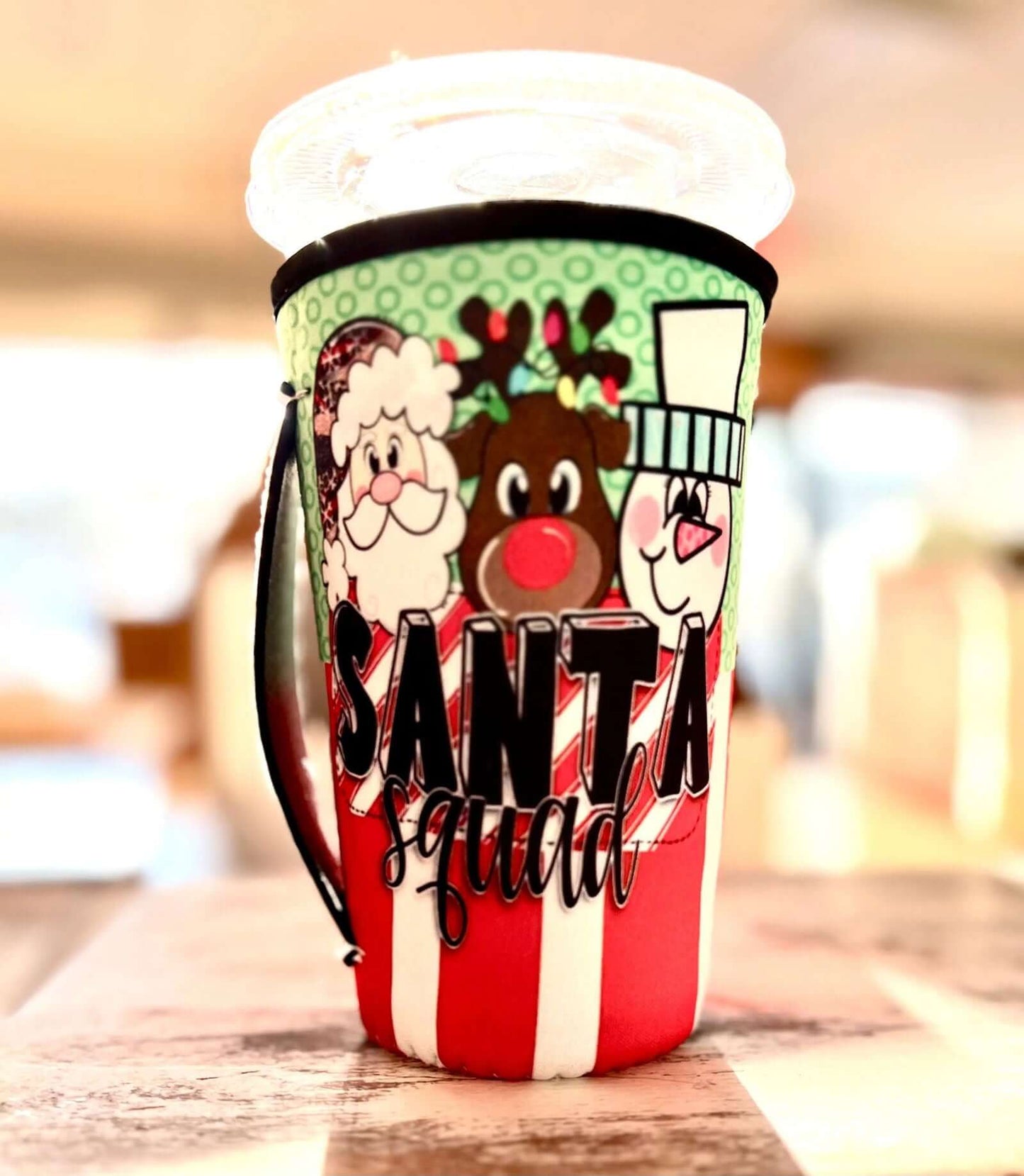 30 OZ Santa Squad Christmas Insulated Cup Cover Sleeve