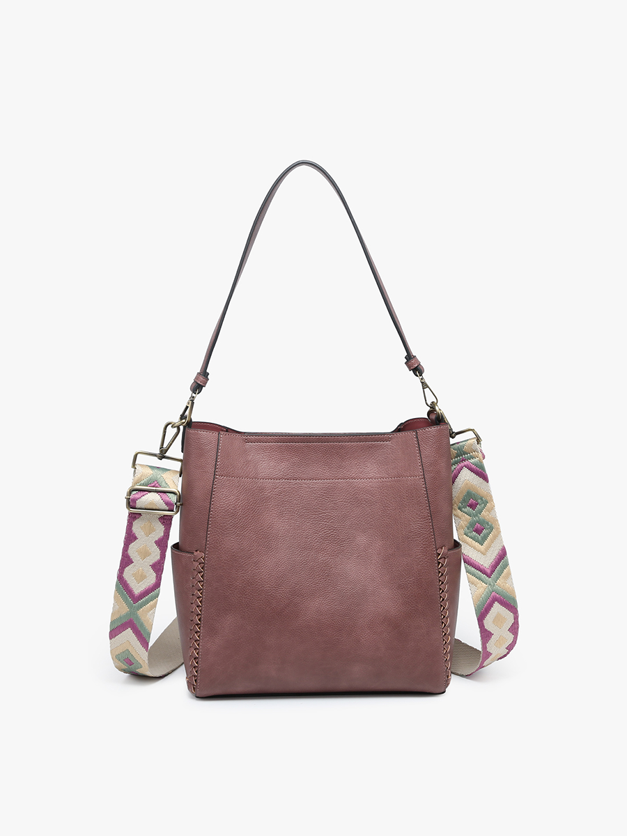 M2070 Penny 2-in-1 Bucket Bag w/ Guitar Strap: Melon