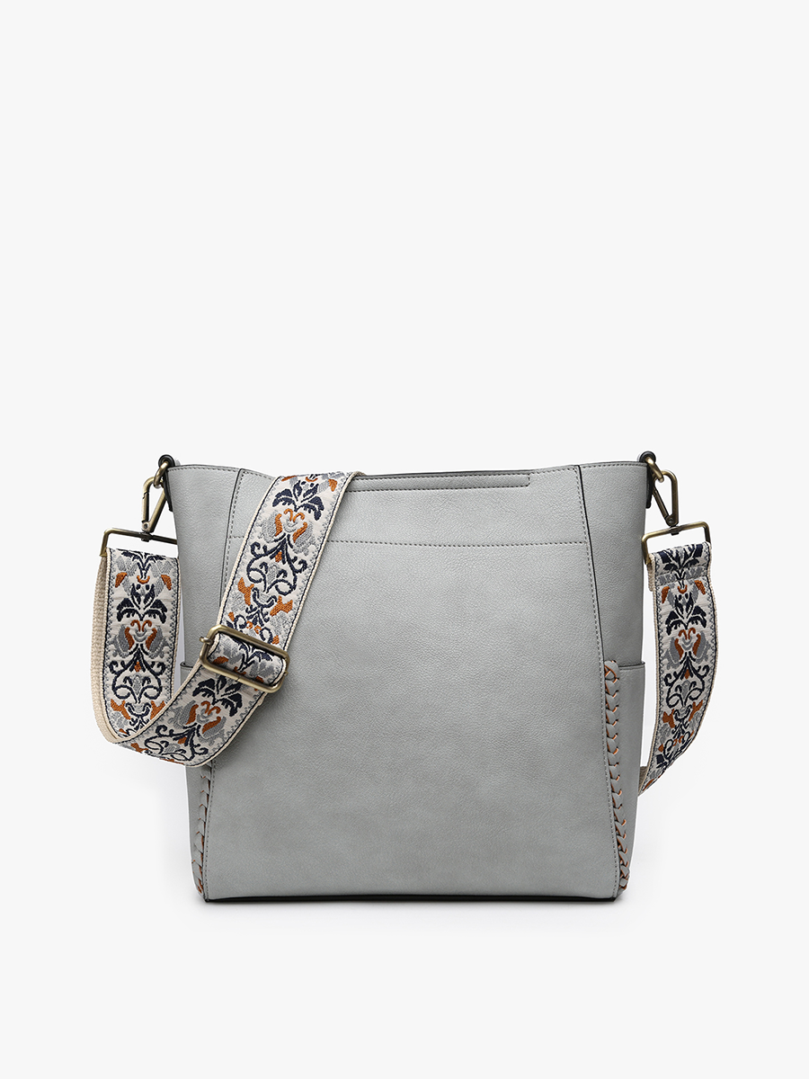 M2070 Penny 2-in-1 Bucket Bag w/ Guitar Strap: Melon