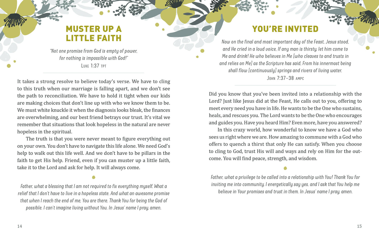 A Mustard Seed Faith: Devotions & Prayers for Women