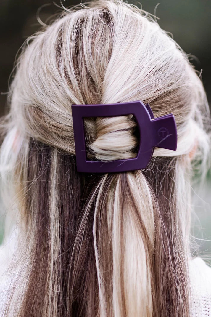 Burgundy Bliss Flat Square Clip