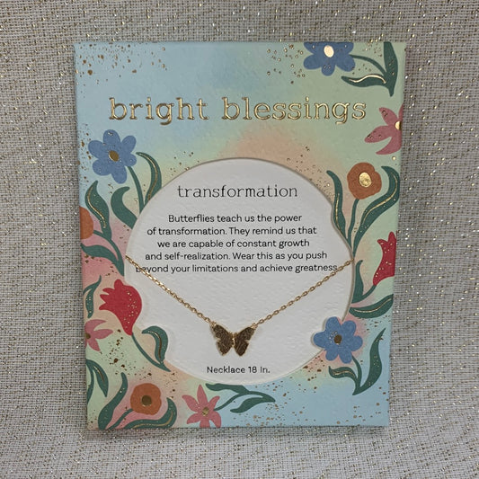 Bright Blessings Necklace - Transformation (Butterfly)