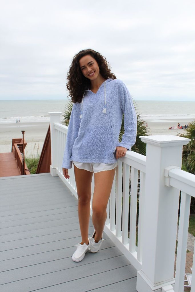 Slate Blue Terry Hoodie
