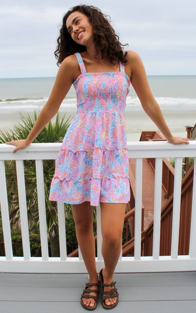 Pineapple Button Dress