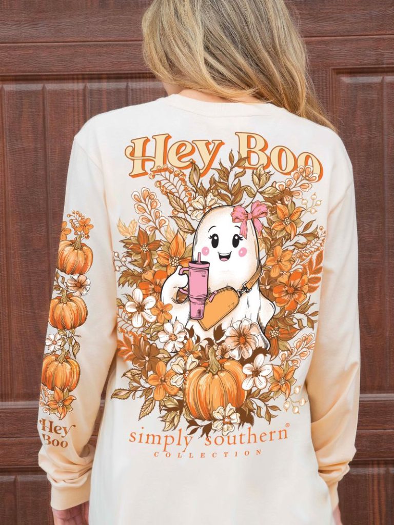 "Hey Boo" Ghost Long Sleeve