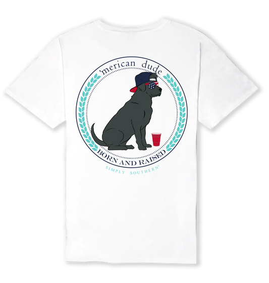 Men's Black Lab 'Merican Dude Shirt