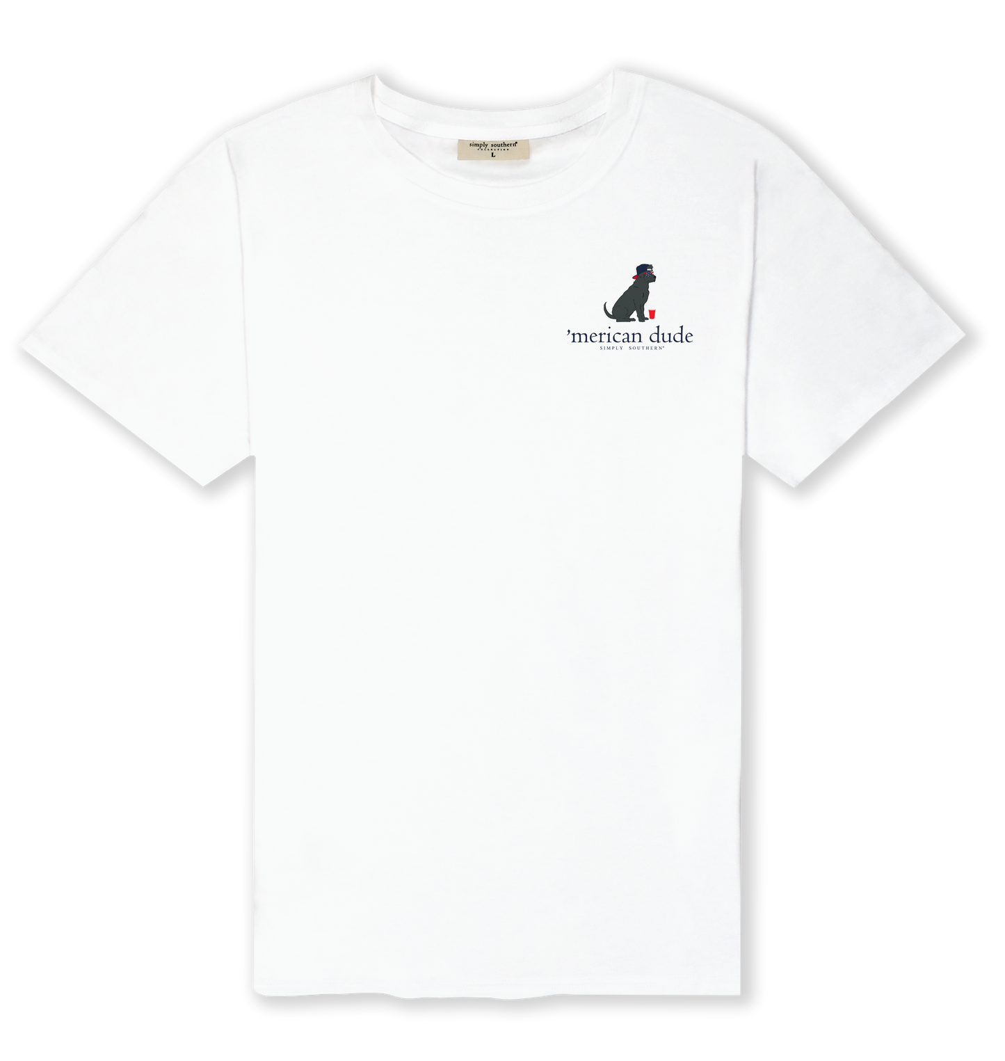 Men's Black Lab 'Merican Dude Shirt