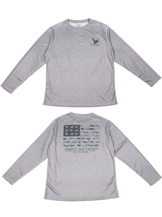 Flag Rash Guard Long Sleeve Shirt