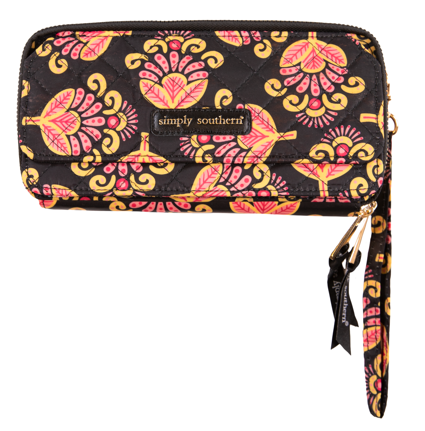 Quilted Phone Crossbody - Blossom