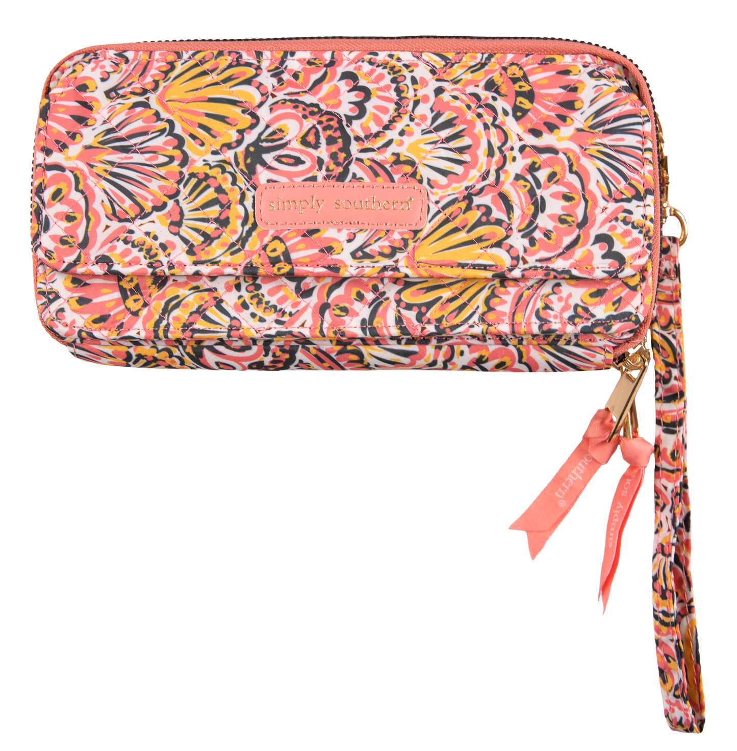 Quilted Phone Crossbody - Shell