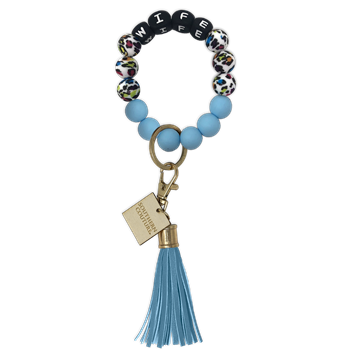 Beaded Bracelet Key Chains (Assorted Colors)