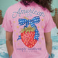 "American Girly" Strawberry Shirt