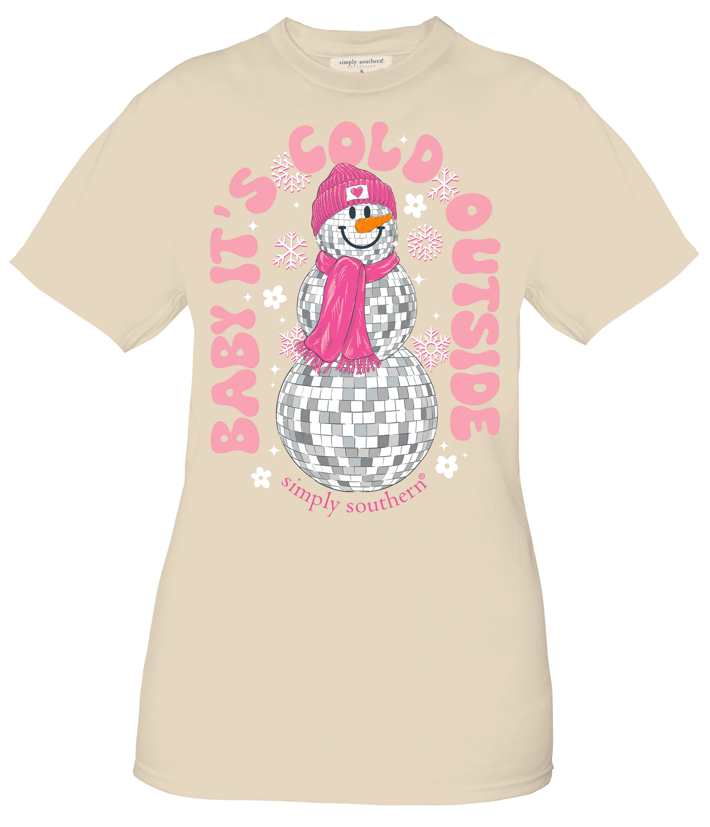 "Baby It's Cold Outside" Disco Snowman Shirt