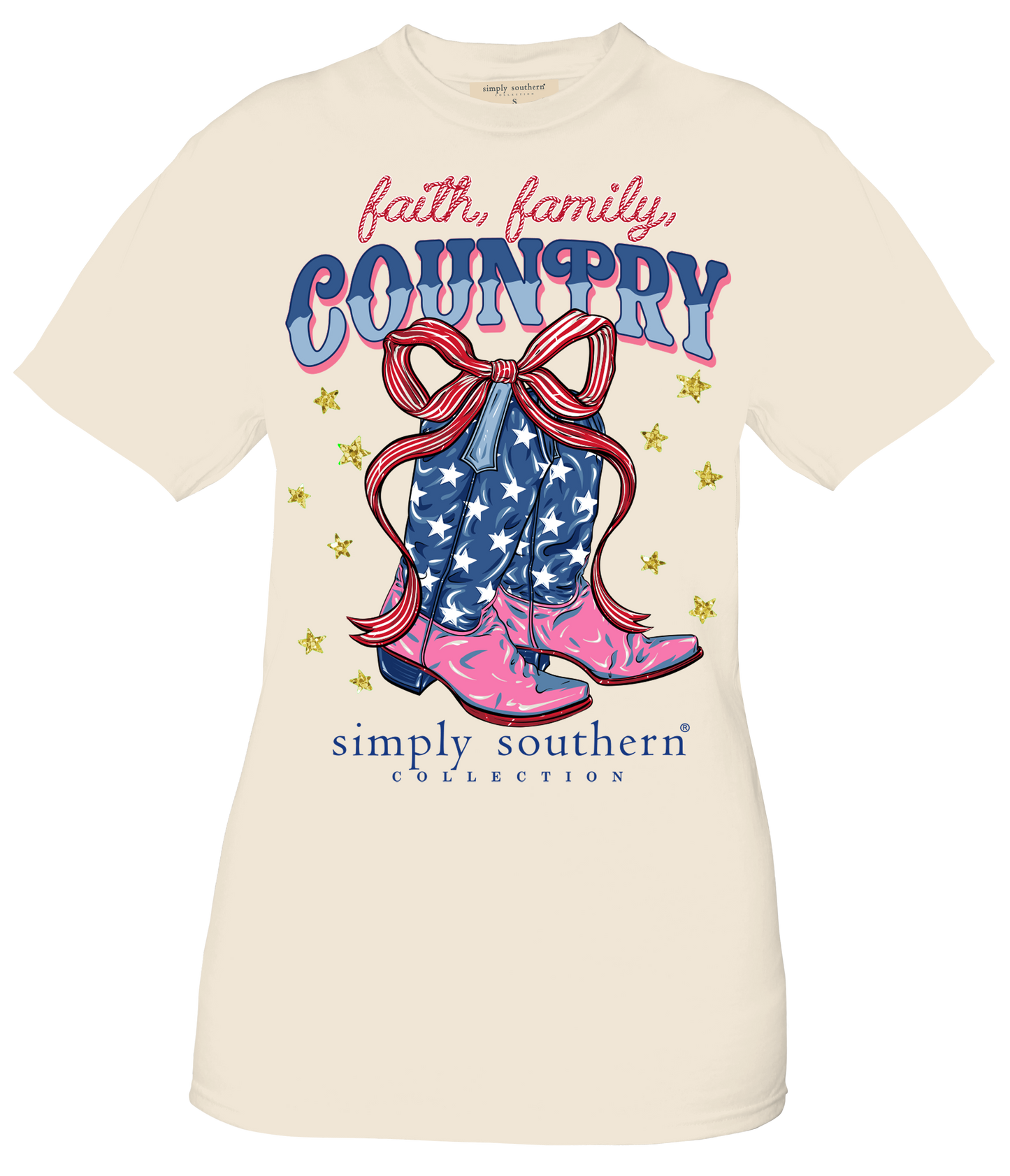 "Faith, Family, Country" Cowgirl Boots Shirt