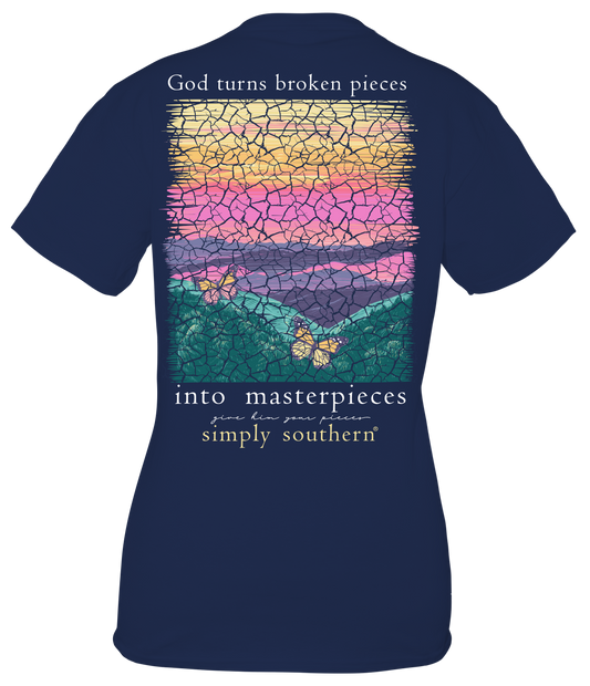 "God Turns Broken Pieces Into Masterpieces" Shirt