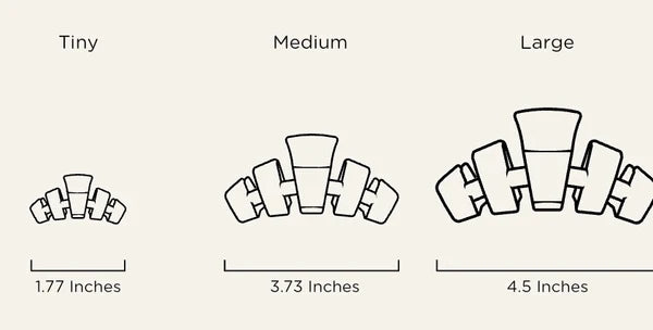 Classic Red Glitter Hair Clips