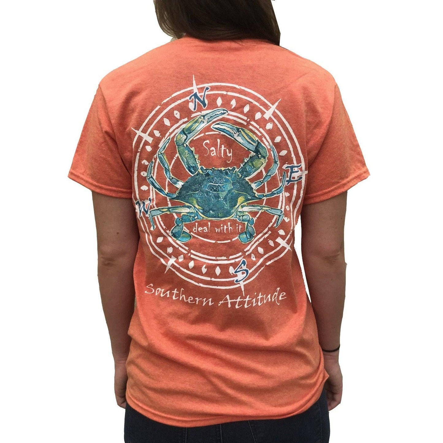 Salty Deal With It Crab Shirt-Sunset Color