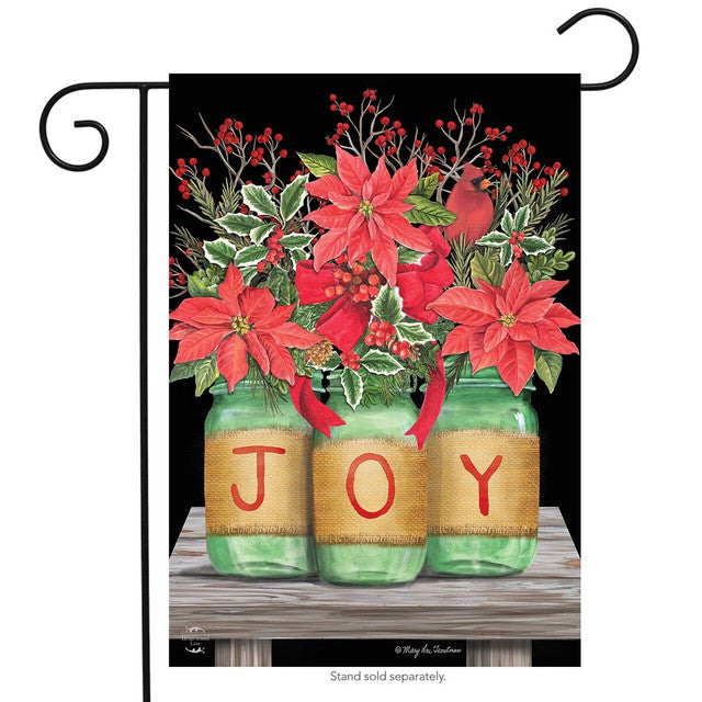 Joy Mason Jars Garden Flag