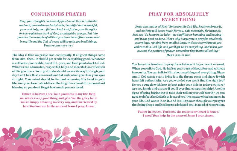 Pray and Never Give Up: Devotions and Prayers for Women