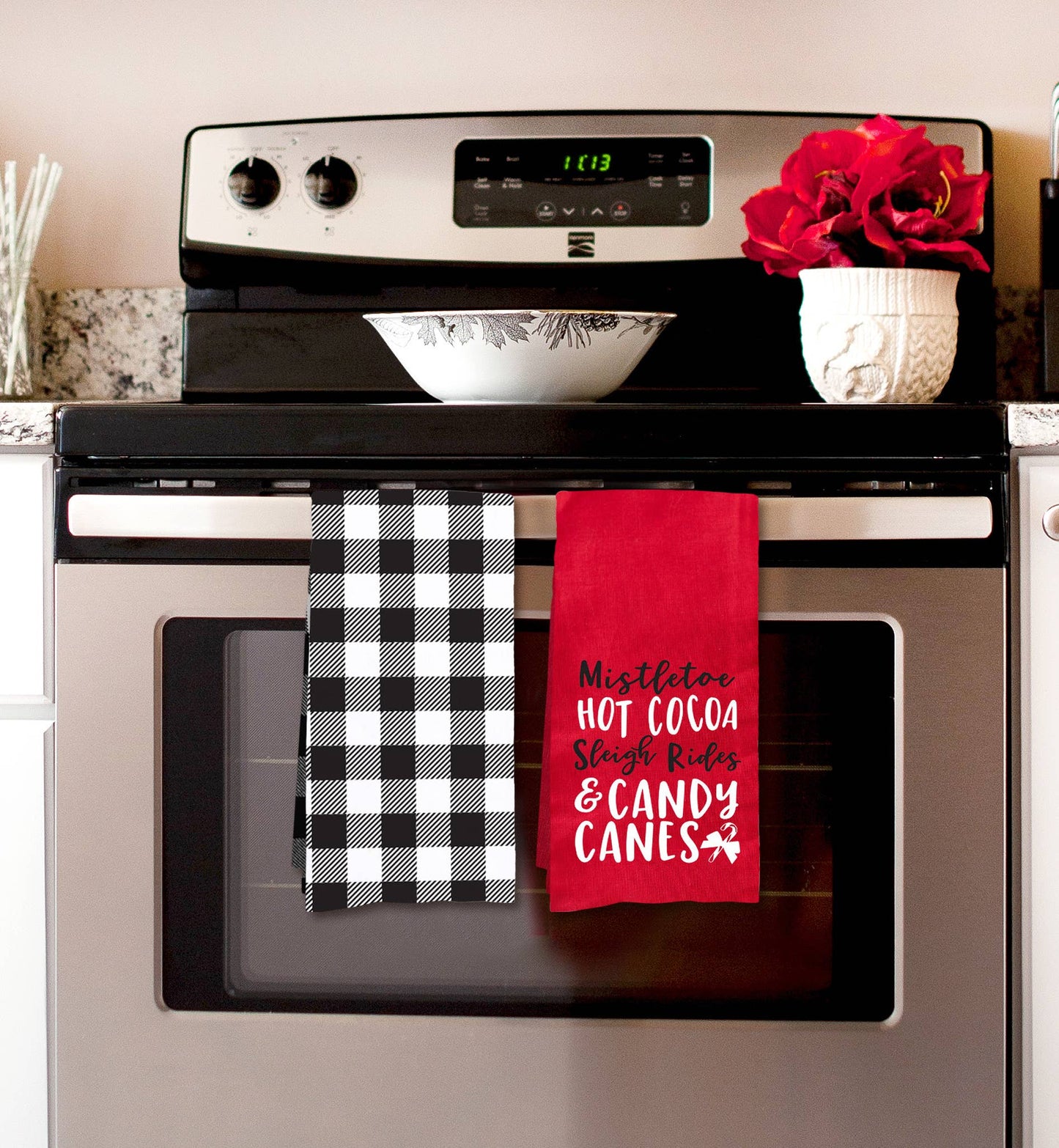 Candy Canes Hand Towel