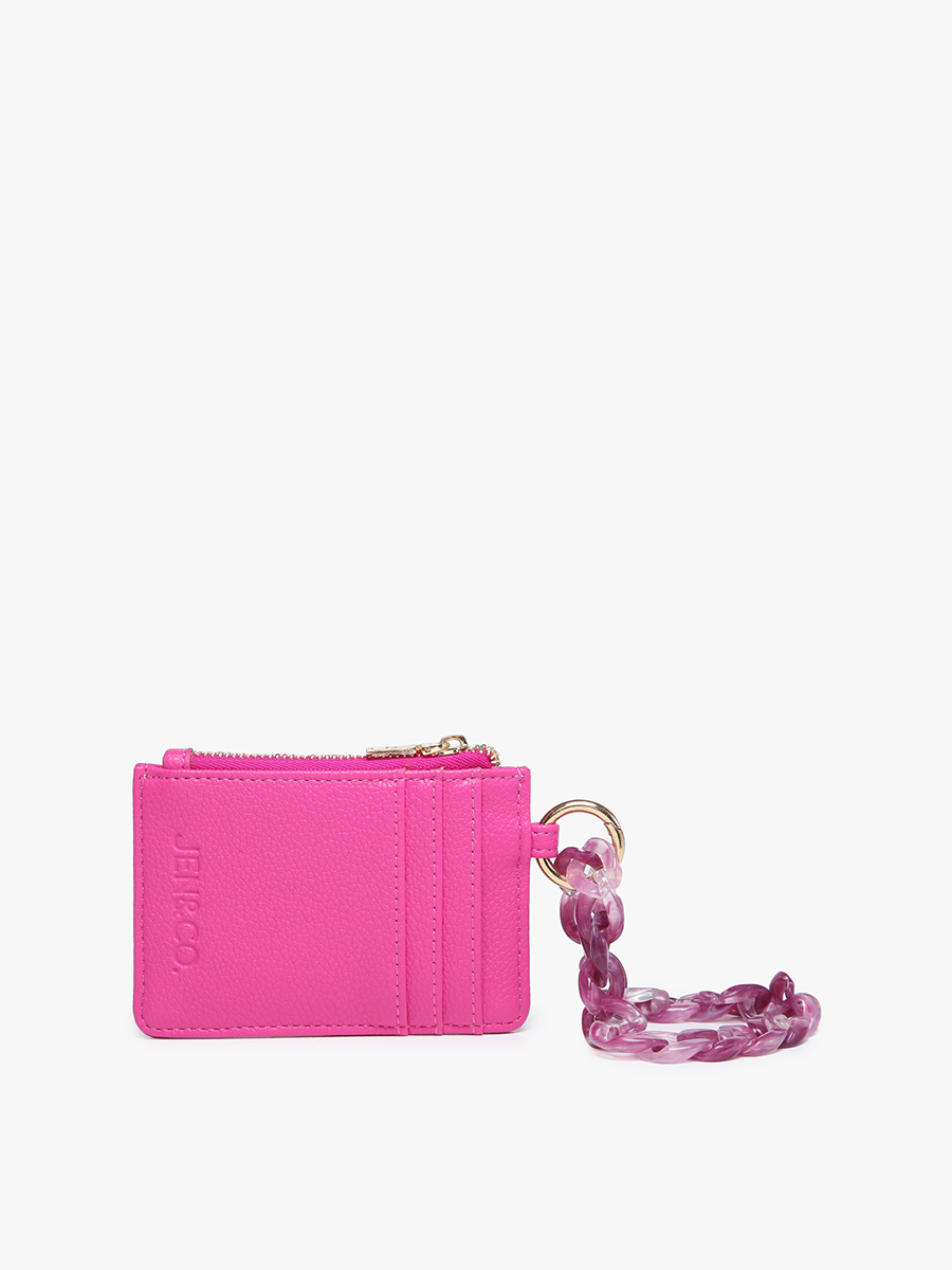 Rhodes Quilted Wallet w/ Chain Bangle - Purple