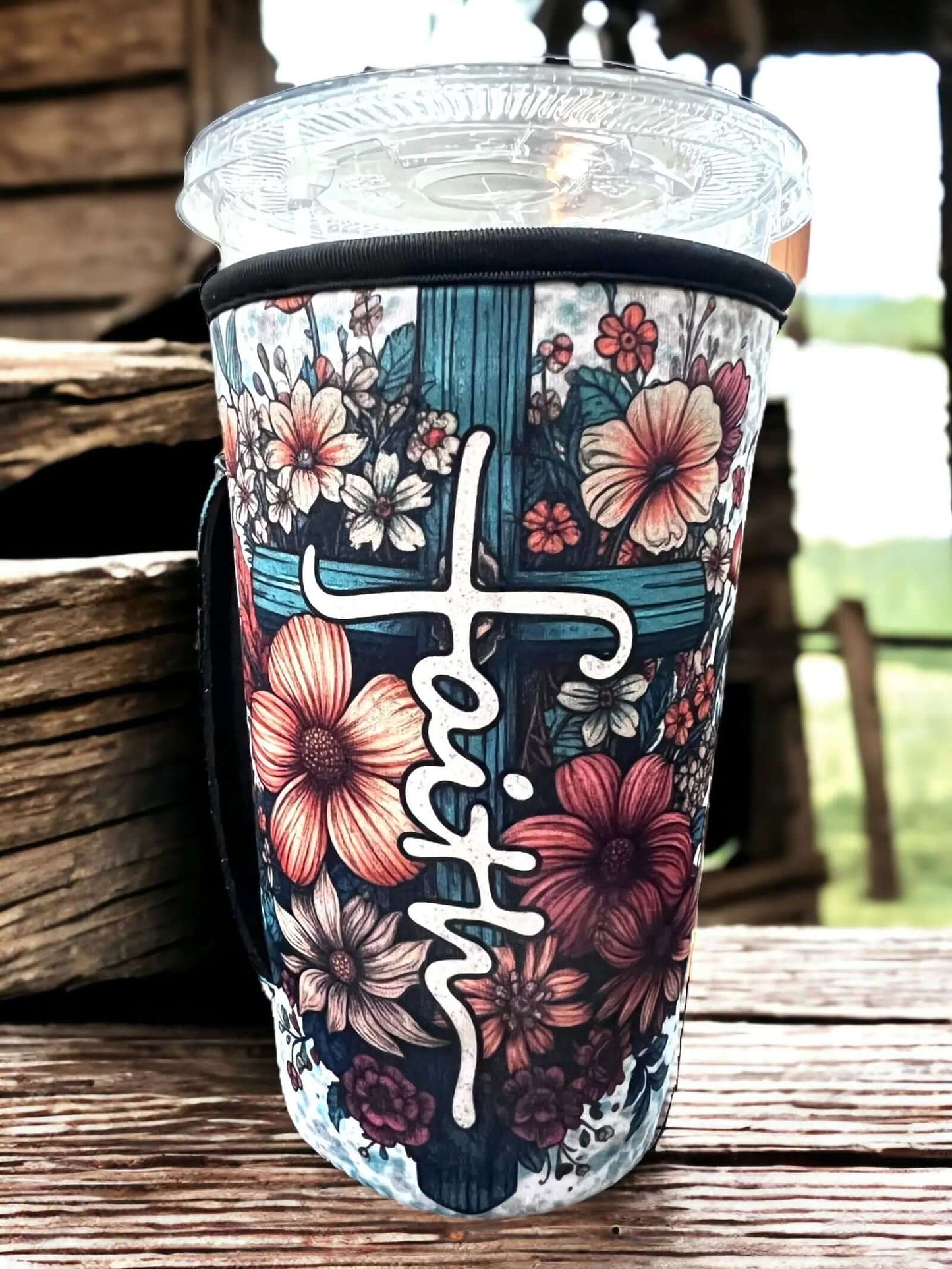 30 OZ FAITH Boho Insulated Cup Cover Sleeve