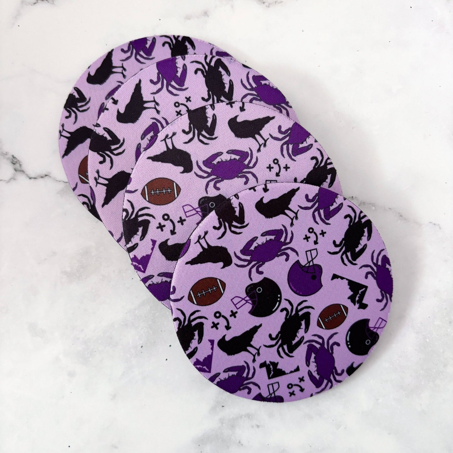 Baltimore Ravens Football Coasters